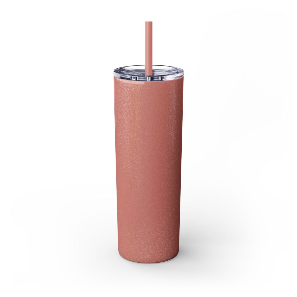 New York Glitter Skinny Tumbler with Straw, 20oz - Image 3