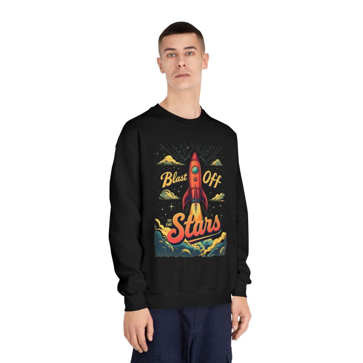 Blast off Unisex DryBlend® Crewneck Sweatshirt - Image 4