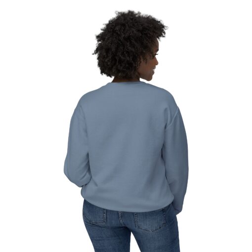 Quirky Owl's Message Unisex Lightweight Crewneck Sweatshirt - Image 20