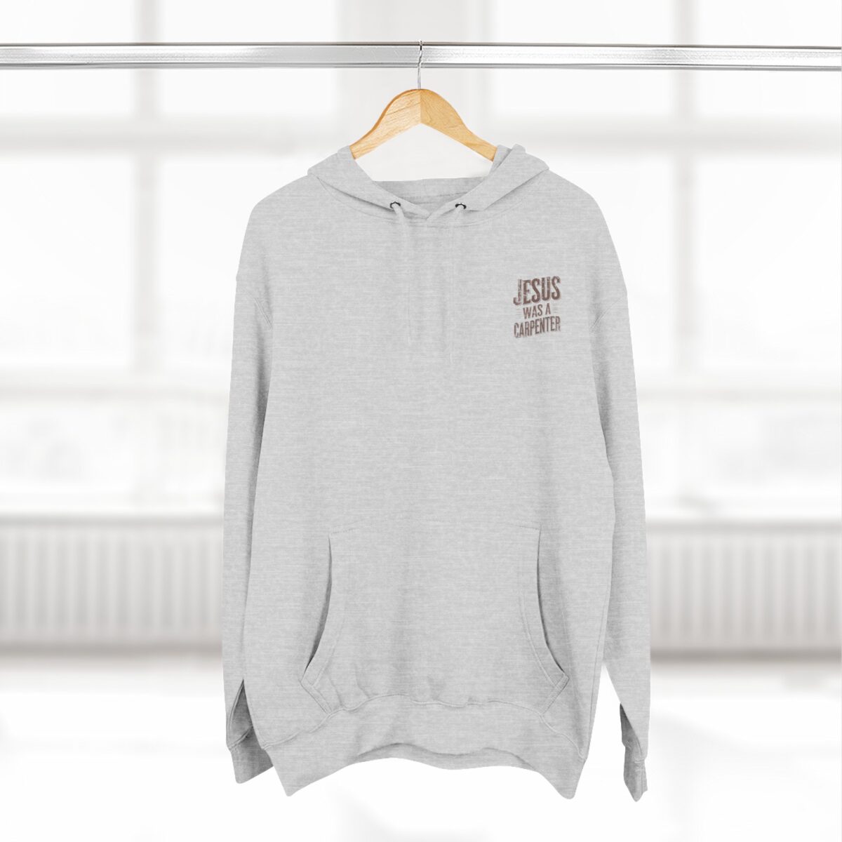 Jesus was a carpenter Three-Panel Fleece Hoodie - Image 8