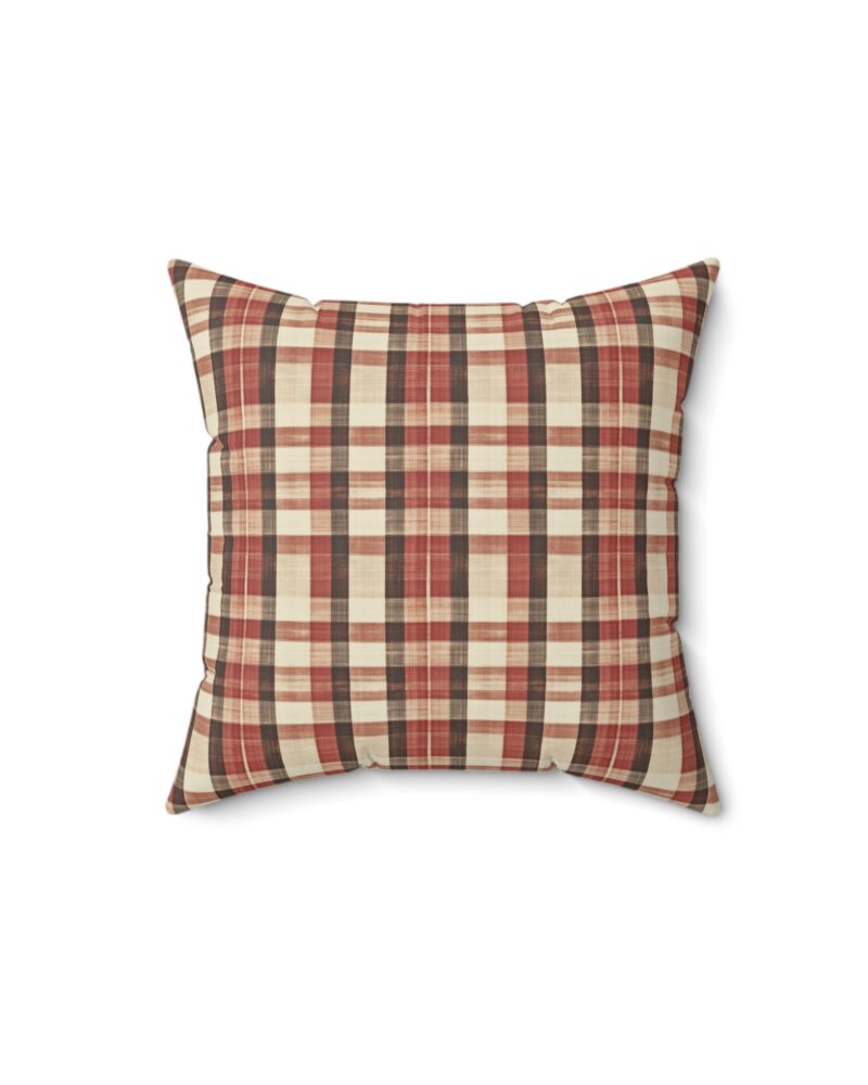Foliage hue plaid Spun Polyester Square Pillowcase