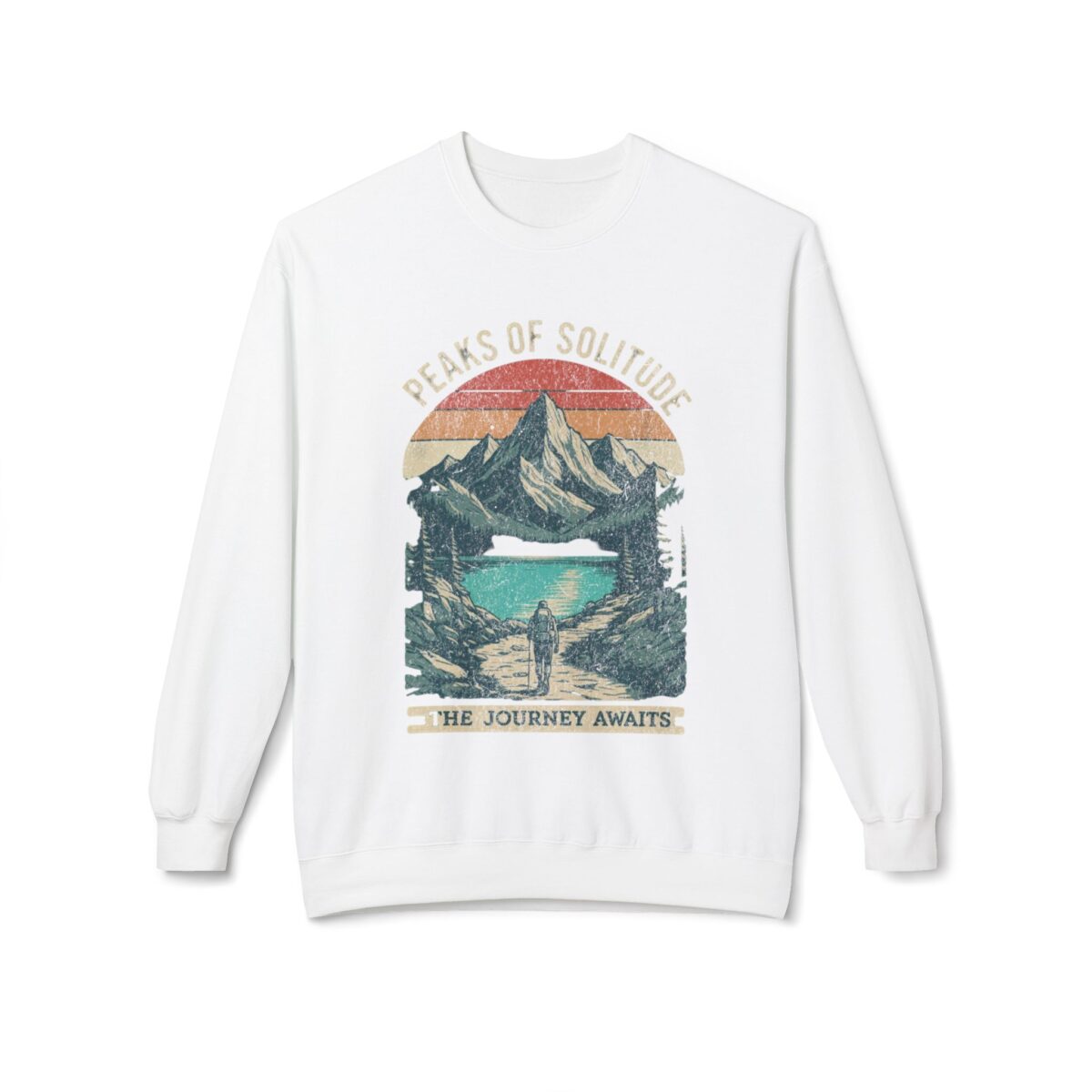 Peaks of Solitude Unisex Midweight Softstyle Fleece Crewneck Sweatshirt