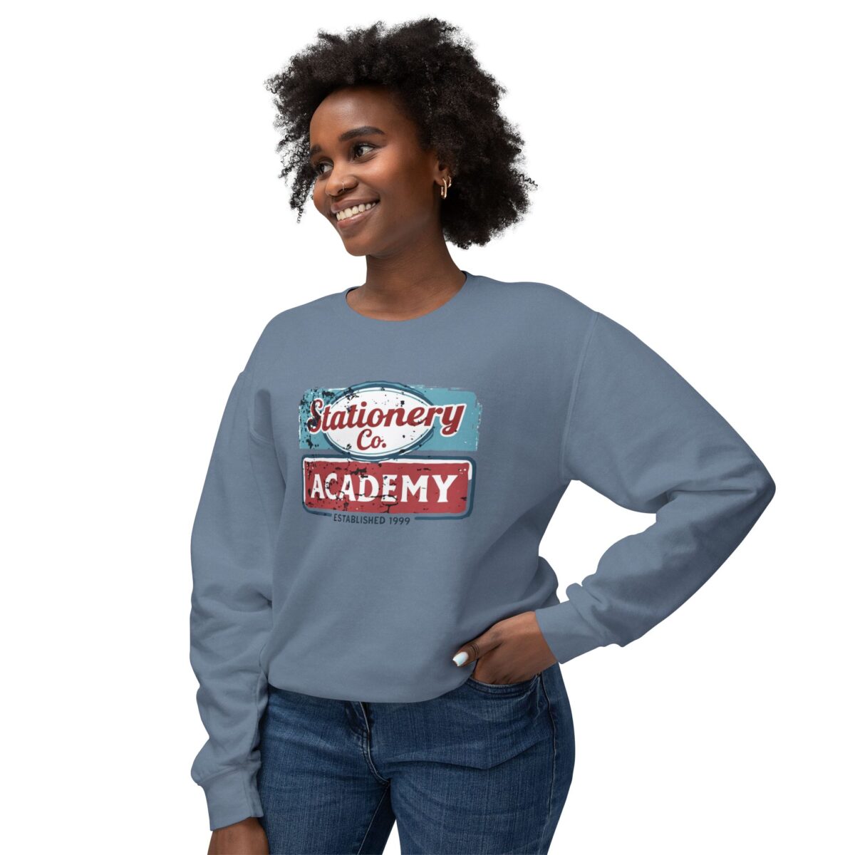 Vintage Sign Unisex Lightweight Crewneck Sweatshirt - Image 35