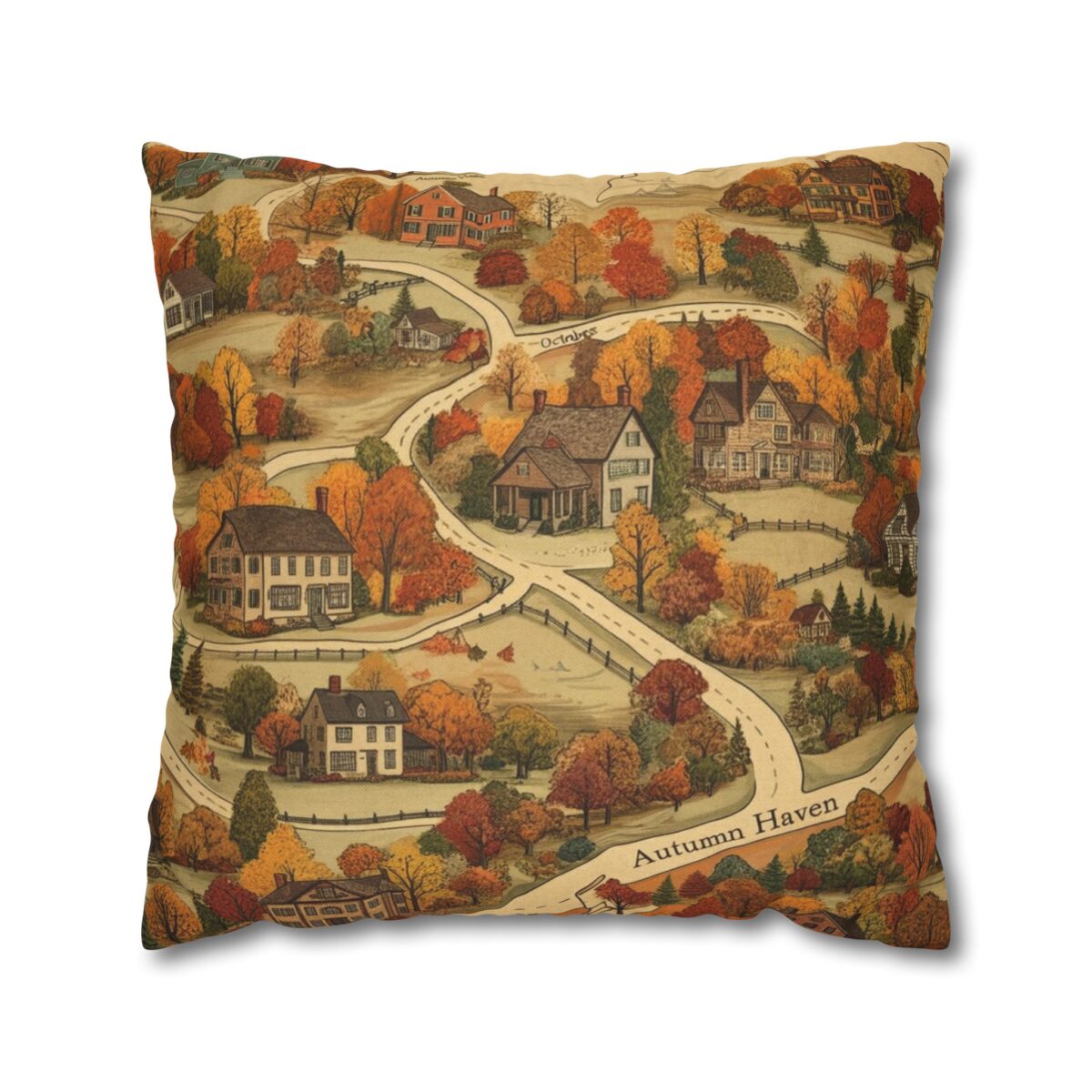 Map of Memories Spun Polyester Square Pillowcase - Image 13