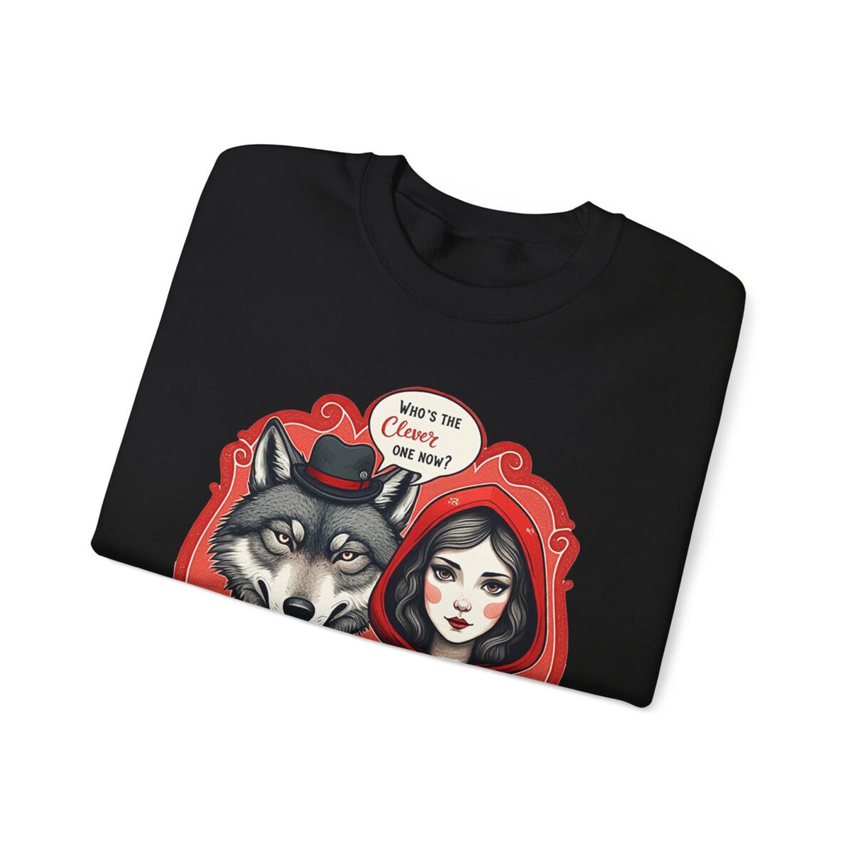 Who's the clever one Unisex Heavy Blend™ Crewneck Sweatshirt - Image 3