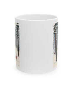 White and frosty Ceramic Mug, (11oz, 15oz)