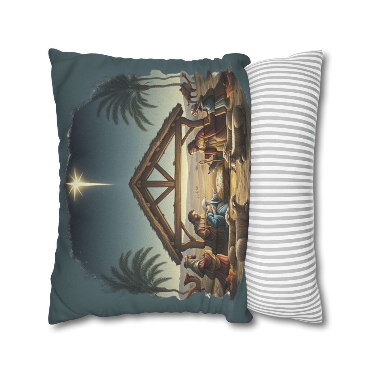 The baby was Jesus Faux Suede Square Pillowcase - Image 14