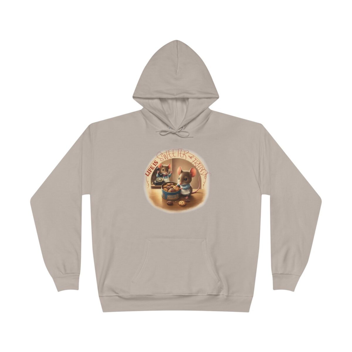 Life is sweeter with friends Unisex EcoSmart® Pullover Hoodie Sweatshirt - Image 5