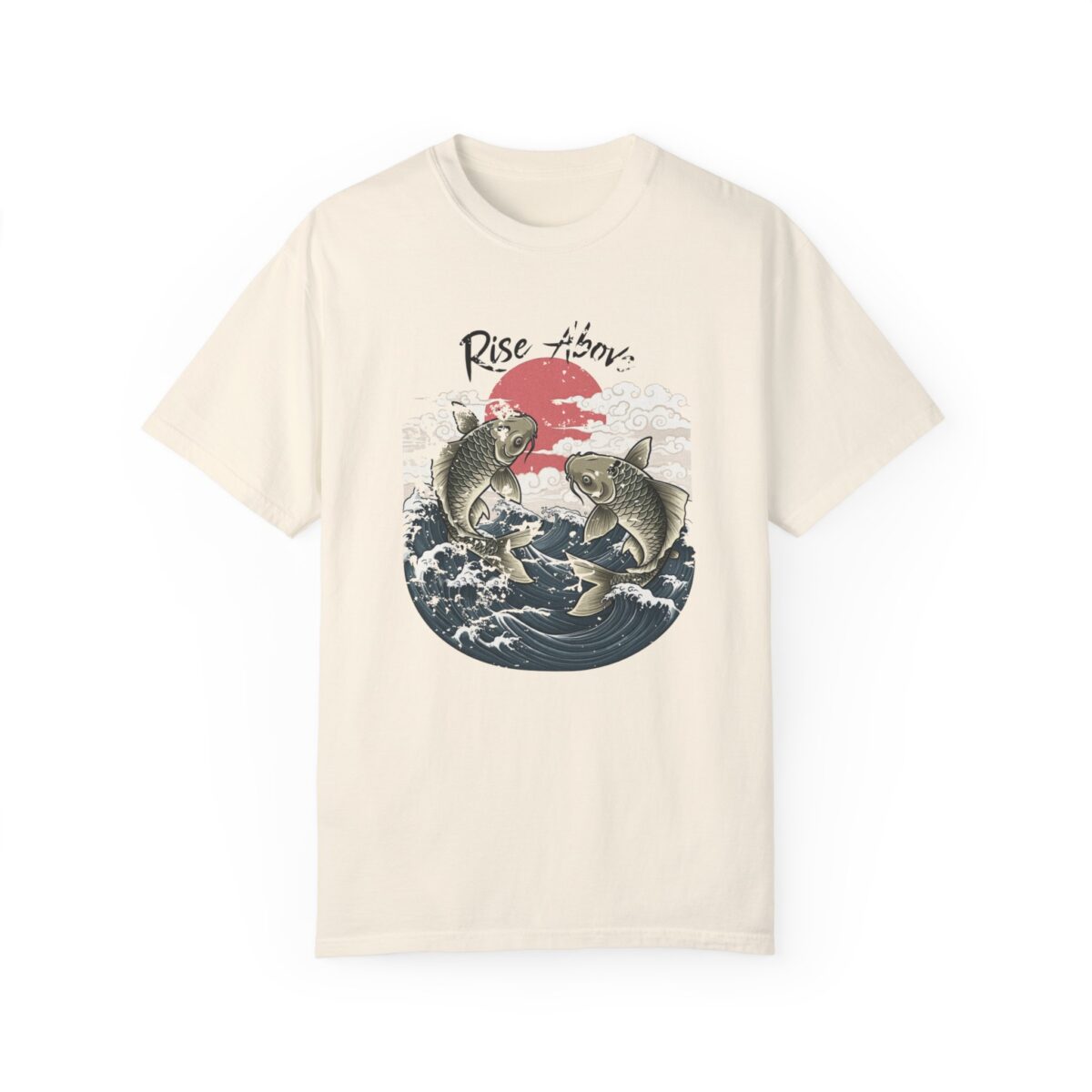 Rise above Unisex Garment-Dyed T-shirt - Image 5