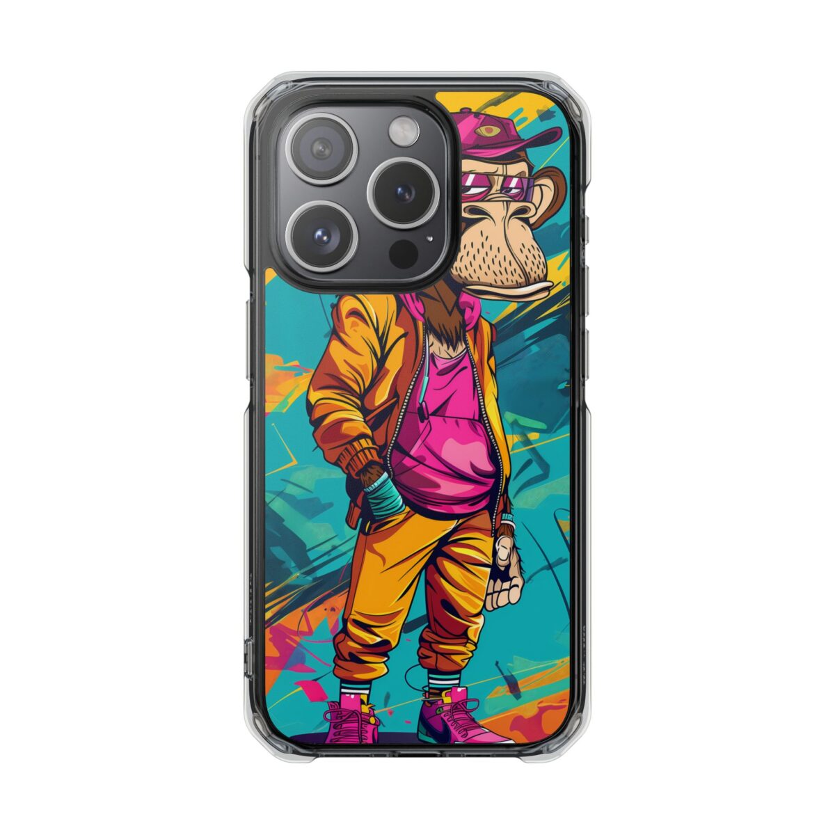 Stylish Ape Magnetic Clear Impact Cases - Image 5