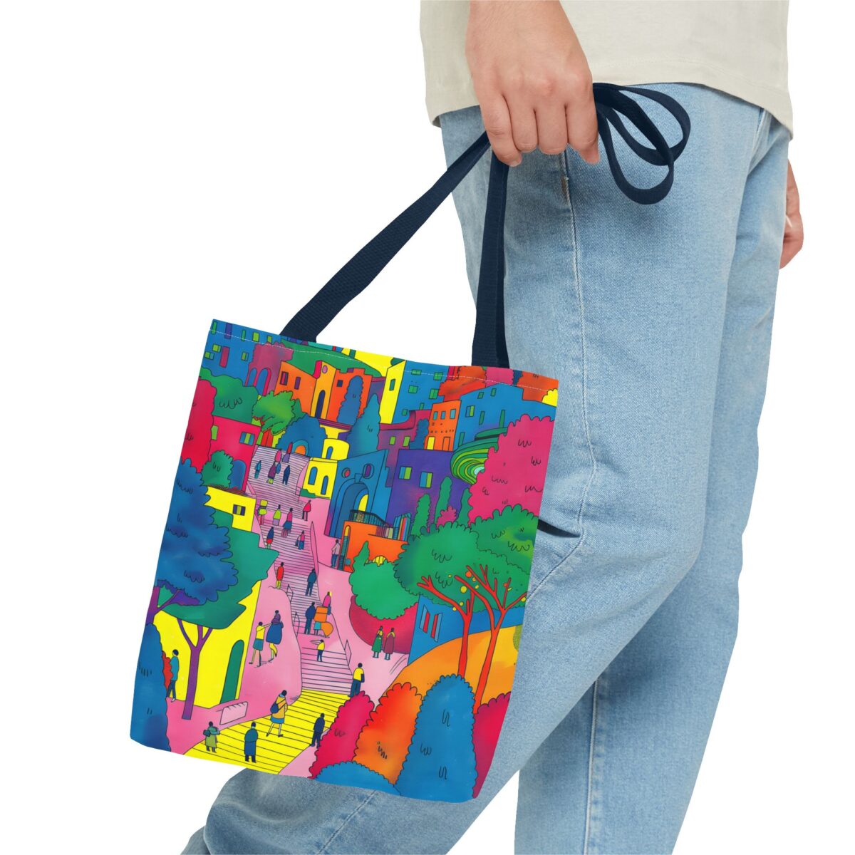 The hillside village in Korea Tote Bag (AOP) - Image 51