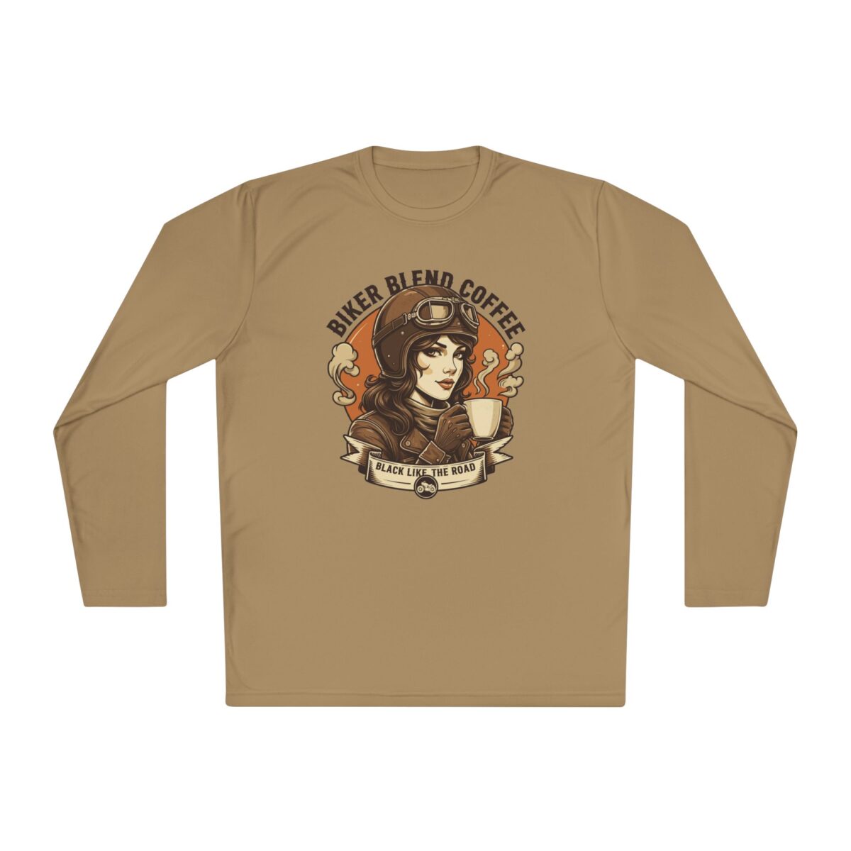Bike blend coffee Unisex Lightweight Long Sleeve Tee - Image 13