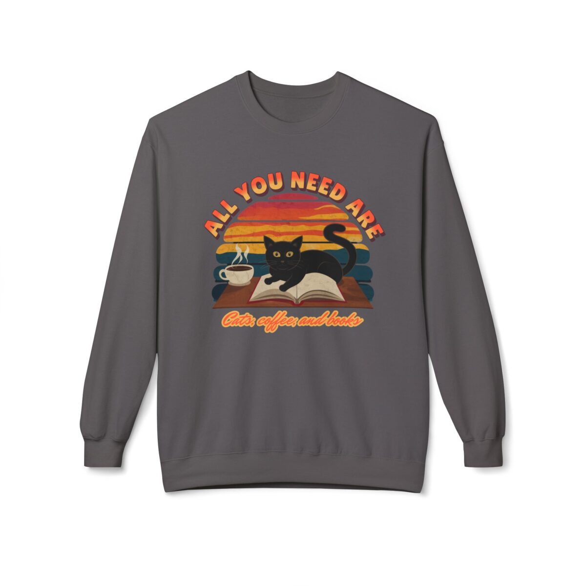All you need are Unisex Midweight Softstyle Fleece Crewneck Sweatshirt - Image 33