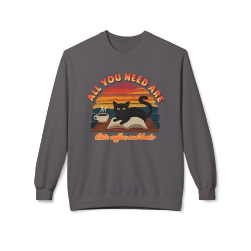 All you need are Unisex Midweight Softstyle Fleece Crewneck Sweatshirt - Image 33
