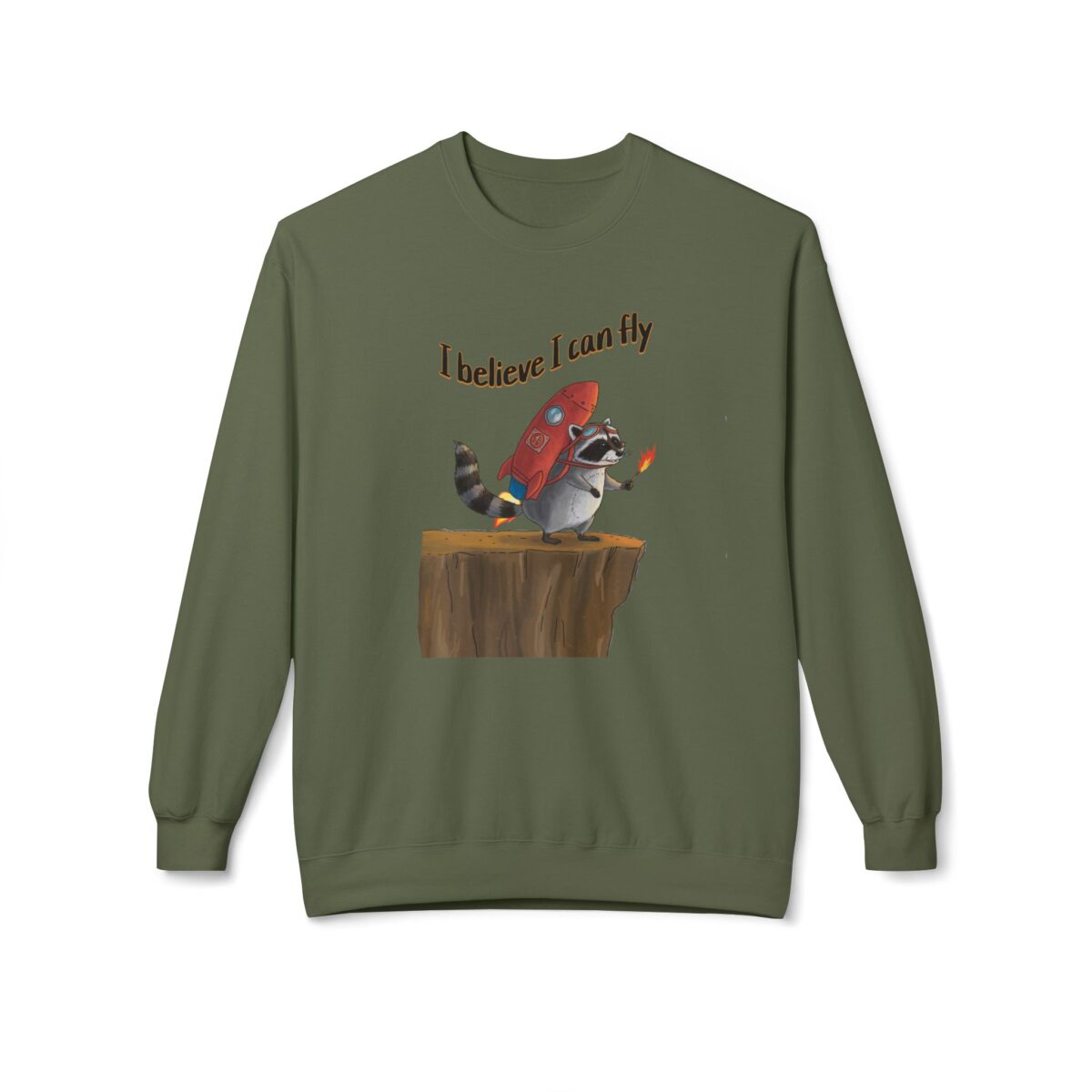 I believe I can fly Unisex Midweight Softstyle Fleece Crewneck Sweatshirt - Image 9