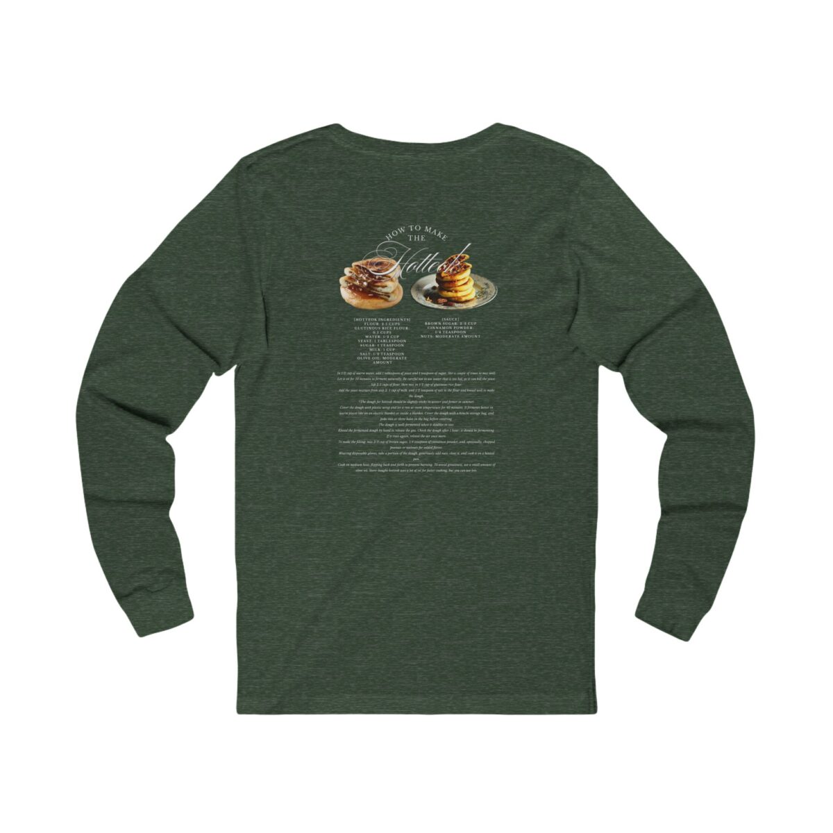 How to make hotteok Unisex Jersey Long Sleeve Tee - Image 8