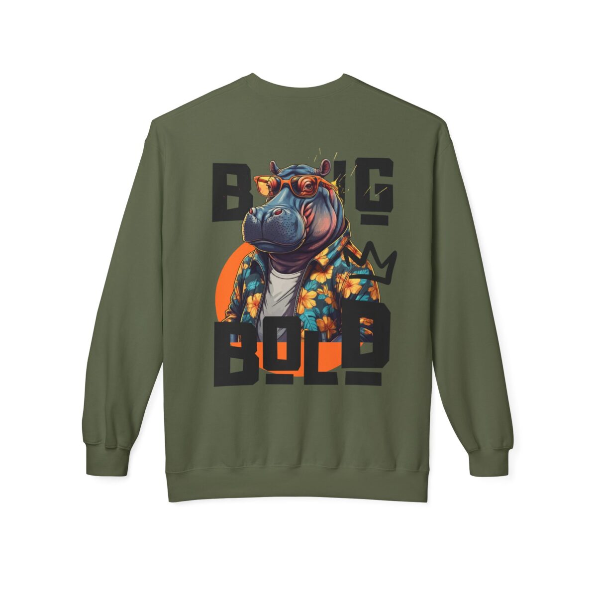 Big Bold Unisex Midweight Softstyle Fleece Crewneck Sweatshirt - Image 18