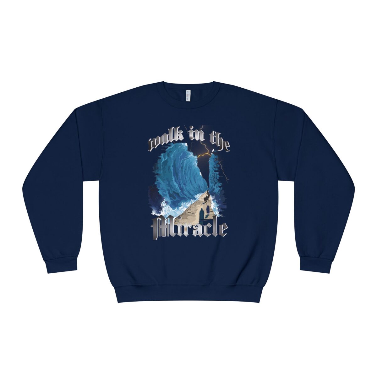 Walk in the miracle Unisex NuBlend® Crewneck Sweatshirt - Image 9