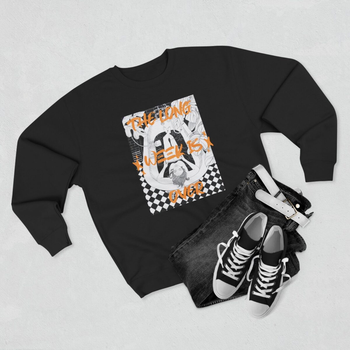 The Long week is over Unisex Crewneck Sweatshirt - Image 11