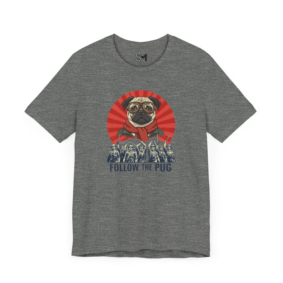 Follow the pug Unisex Jersey Short Sleeve Tee - Image 15