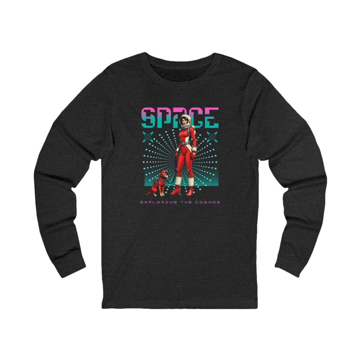 Space Unisex Jersey Long Sleeve Tee - Image 3