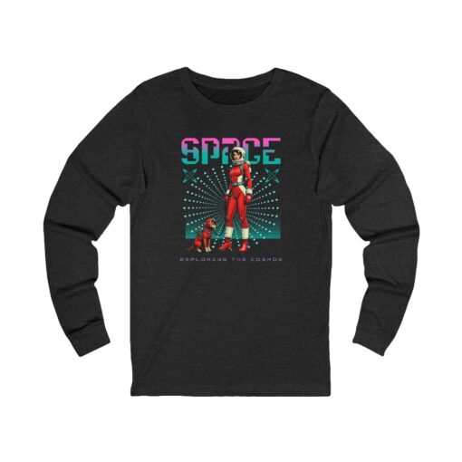 Space Unisex Jersey Long Sleeve Tee - Image 3