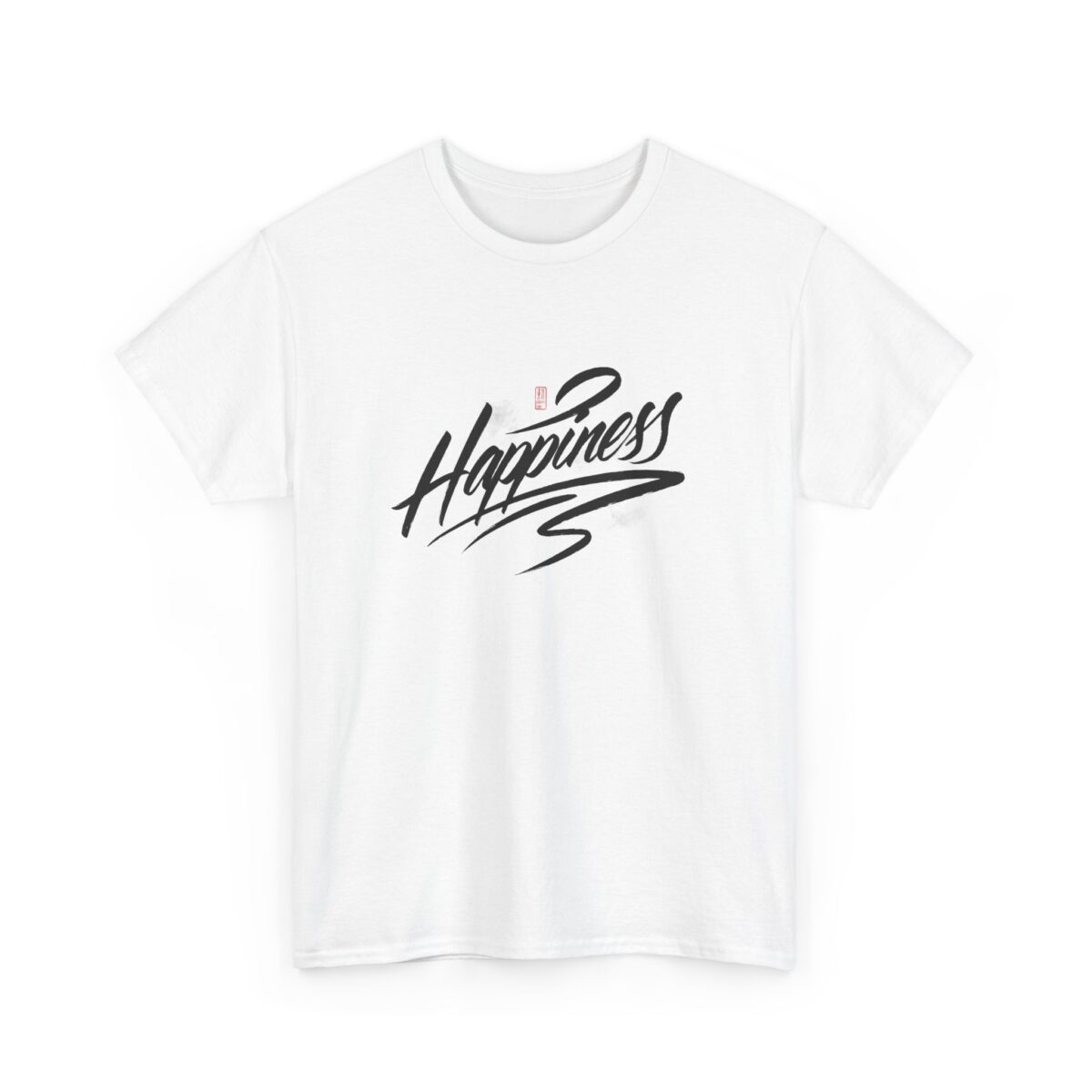 Happiness Unisex Heavy Cotton Tee - Comfortable Daily Wear - Image 3