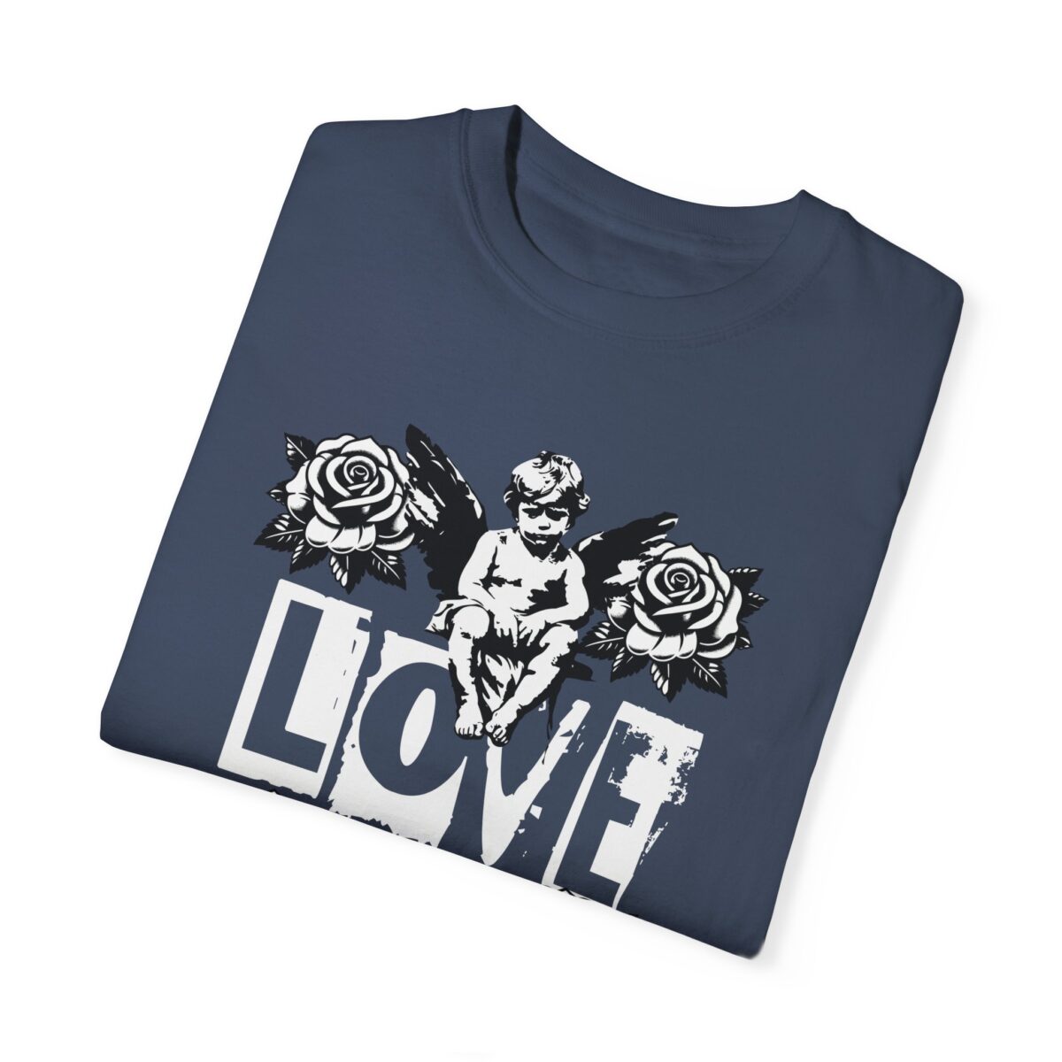 Unisex Garment-Dyed T-Shirt - Love Openmind Vintage Graphic Tee - Image 15