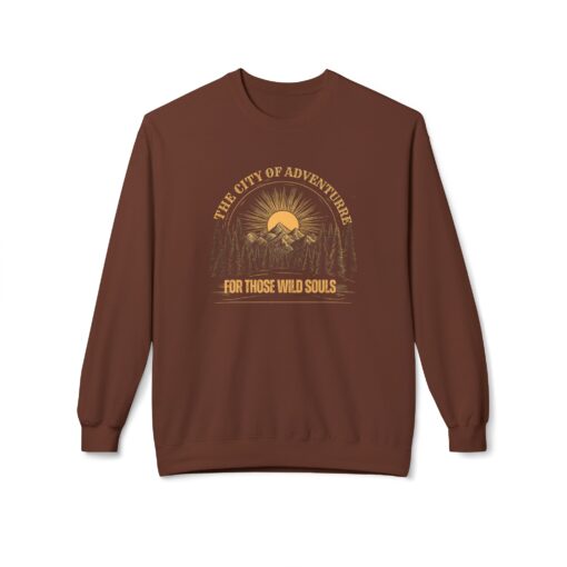 The city of adventure Unisex Midweight Softstyle Fleece Crewneck Sweatshirt