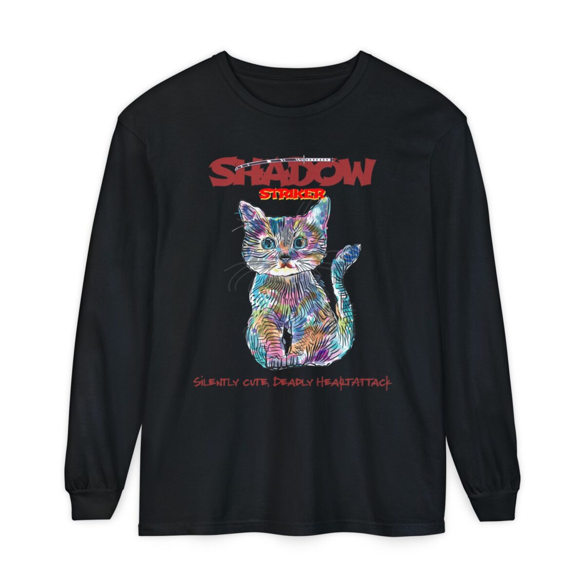 Shadow Striker Unisex Garment-dyed Long Sleeve T-Shirt - Image 49