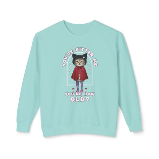 You're kitten me! Unisex Lightweight Crewneck Sweatshirt - Image 29