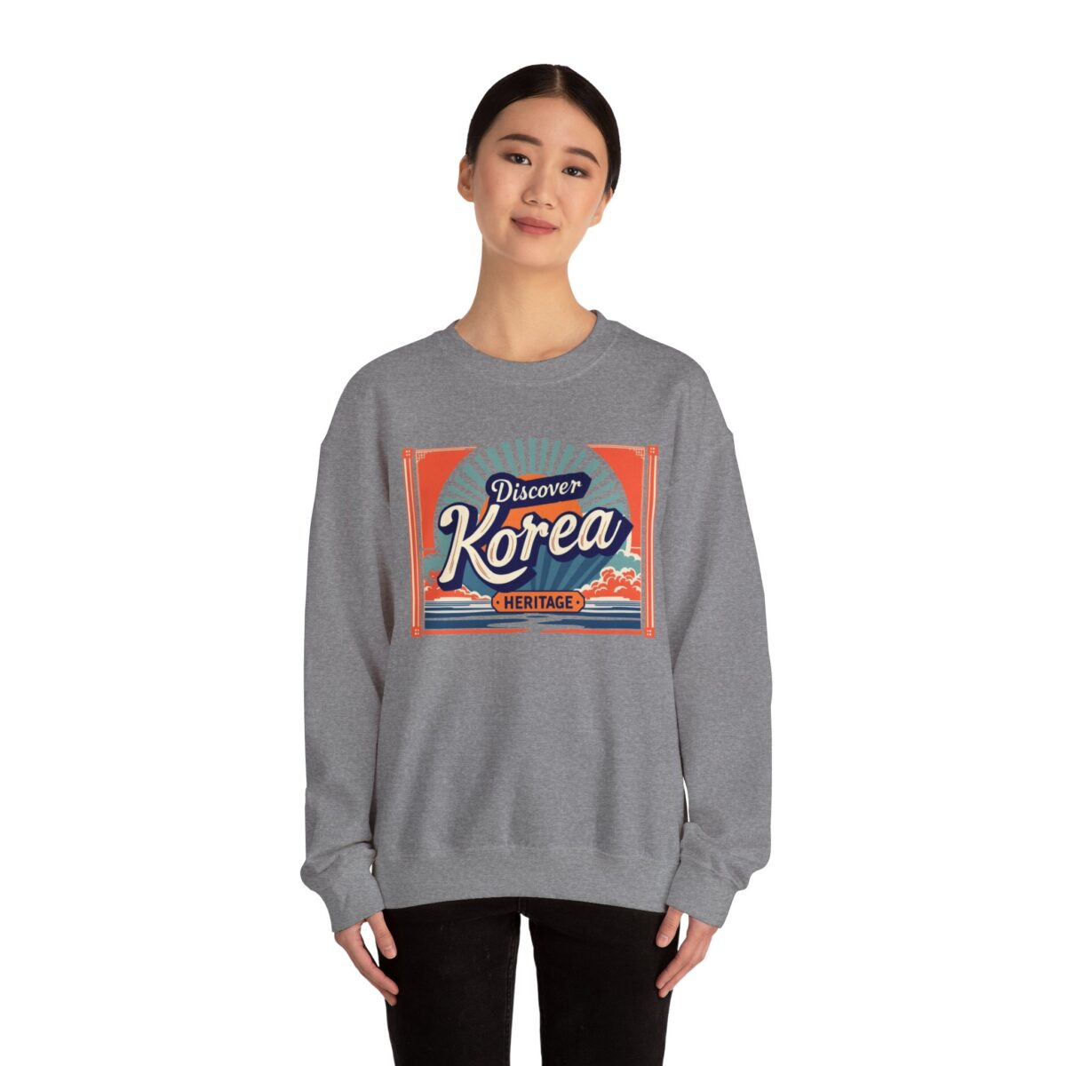 Discover Korea heritage Unisex Heavy Blend™ Crewneck Sweatshirt - Image 28