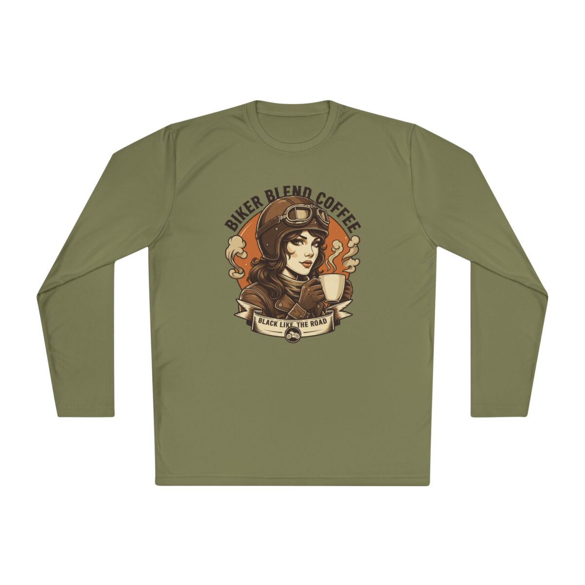 Bike blend coffee Unisex Lightweight Long Sleeve Tee - Image 21