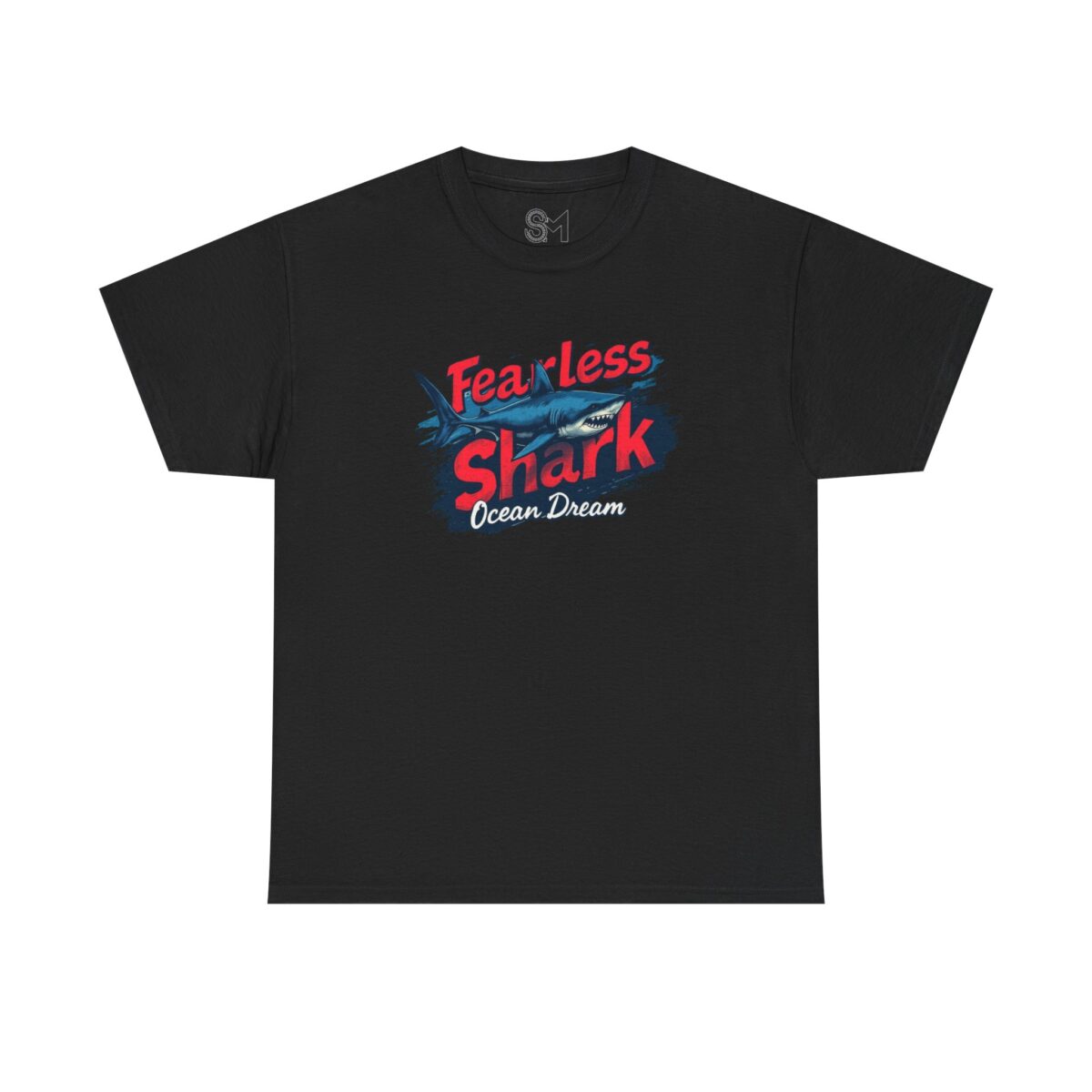 Fearless shark Unisex Heavy Cotton Tee - Image 9