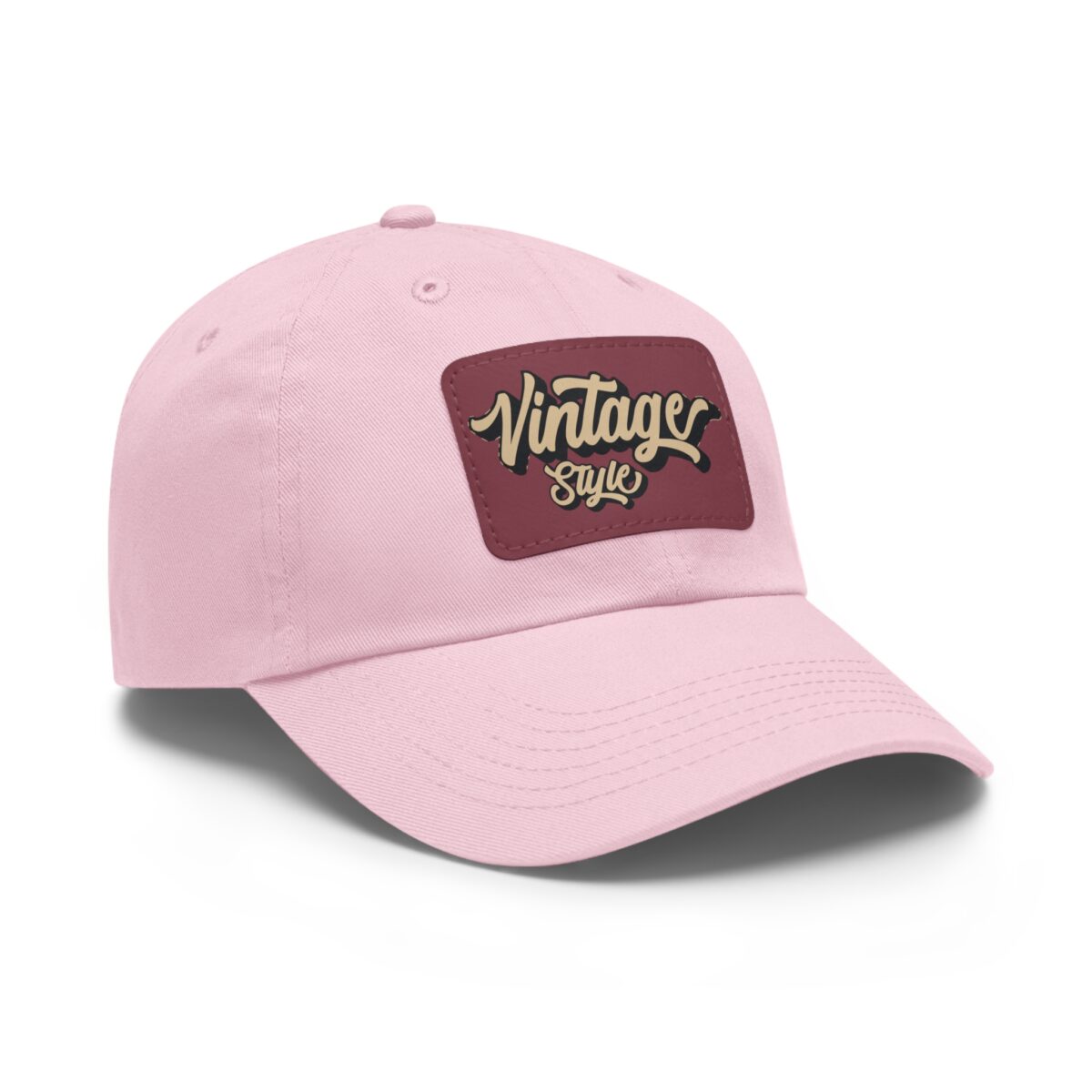 Vintage style Hat with Leather Patch (Rectangle) - Image 34
