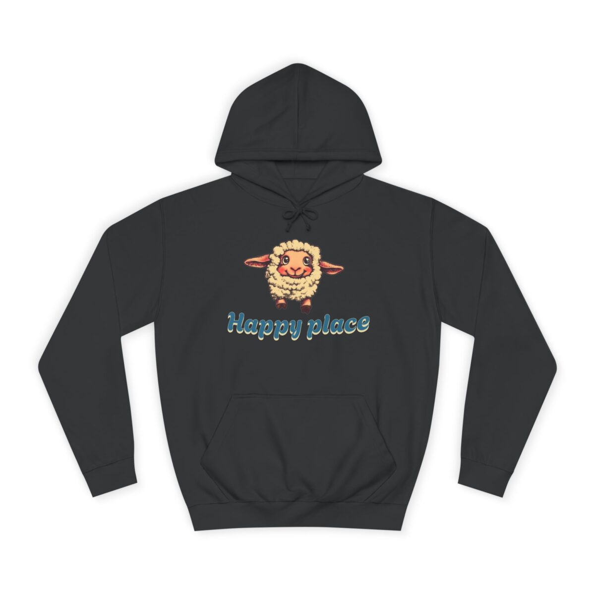 Happy place Unisex College Hoodie - Image 13