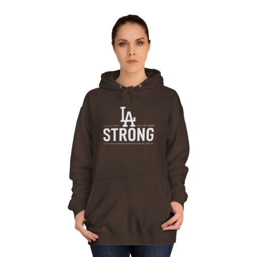 LA STRONG Unisex College Hoodie - Image 4