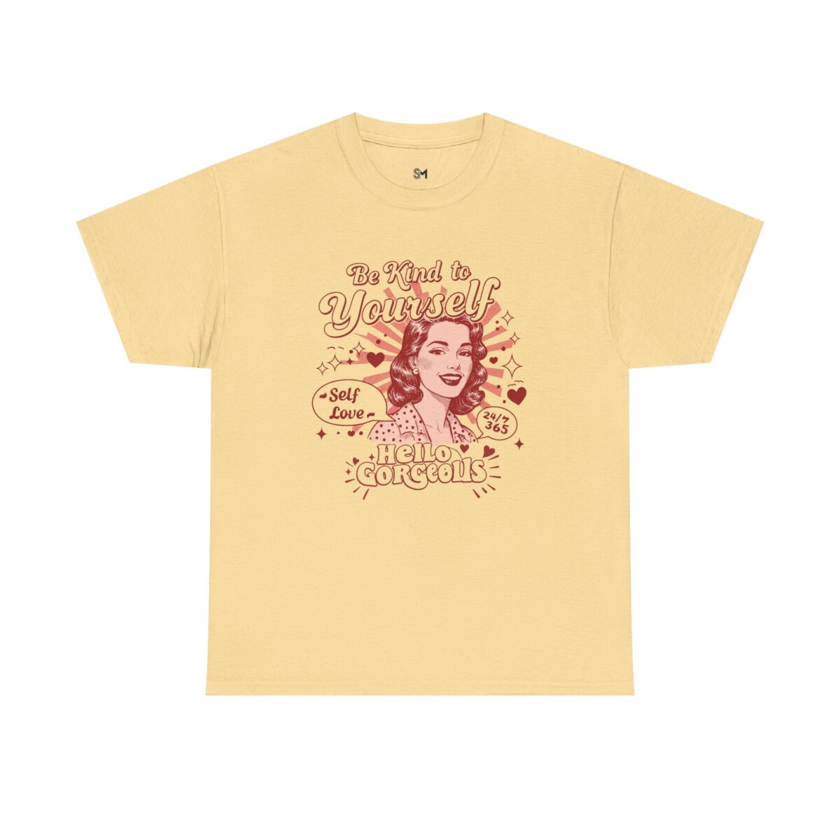 Be Kind to Yourself Unisex Heavy Cotton Tee - Image 9