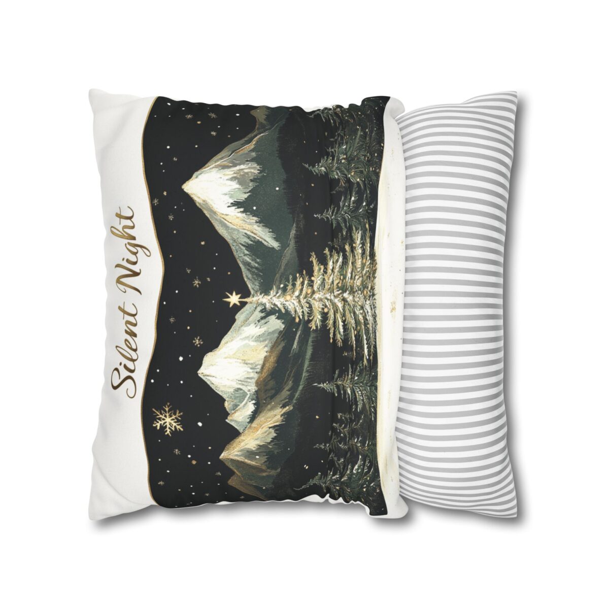 Silent night Faux Suede Square Pillowcase - Image 10