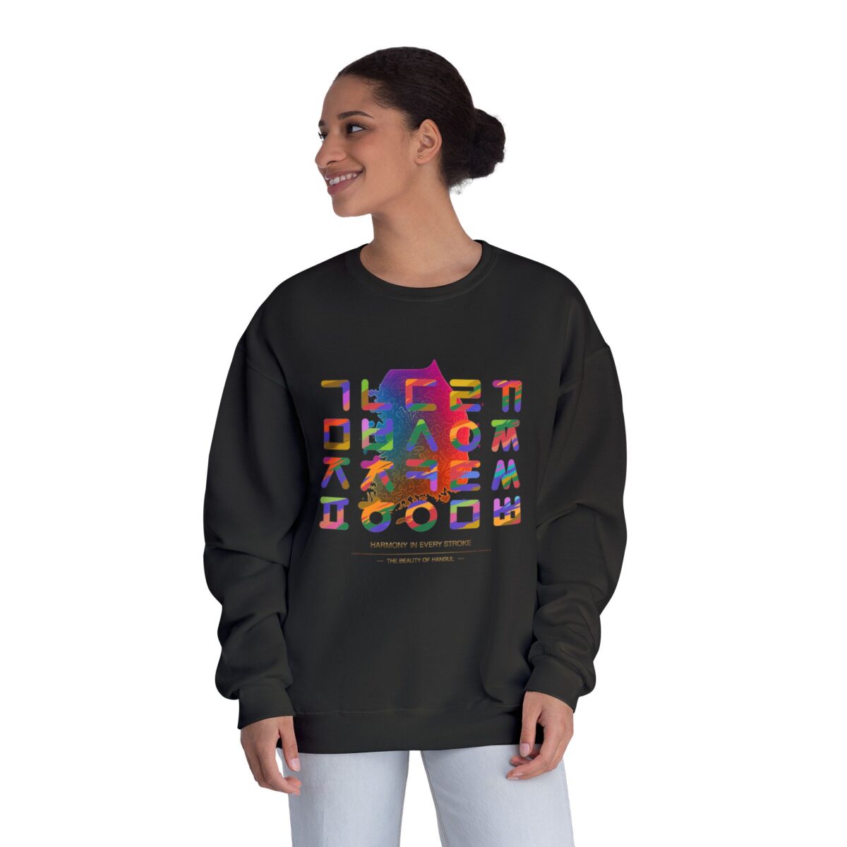 The Beauty of Hangul Unisex NuBlend® Crewneck Sweatshirt - Image 8