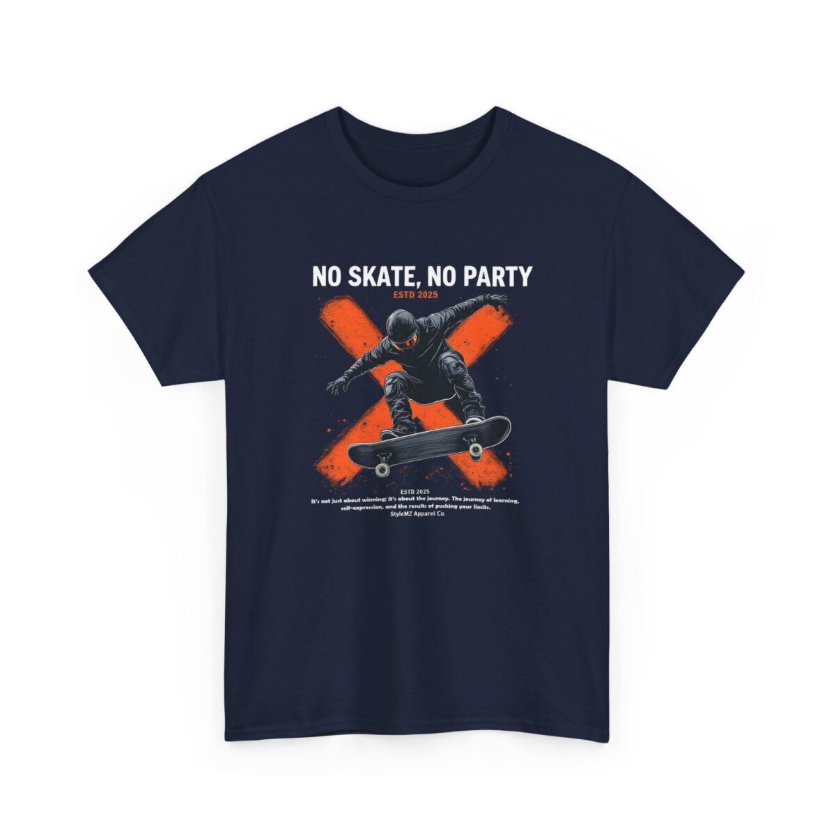 NO SKATE, NO PARTY Unisex Heavy Cotton Tee - Image 11