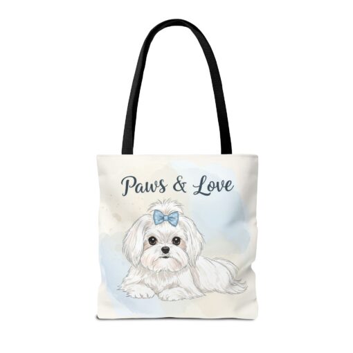 Paws & Love Dog Tote Bag - Cute Pet Lover's Carryall - Image 6