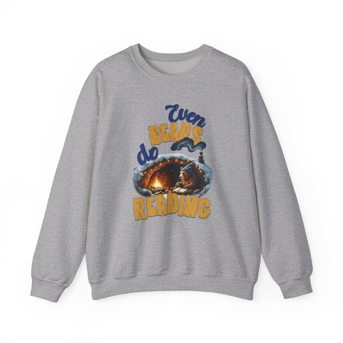 Even bears do reading Unisex Heavy Blend™ Crewneck Sweatshirt - Image 9