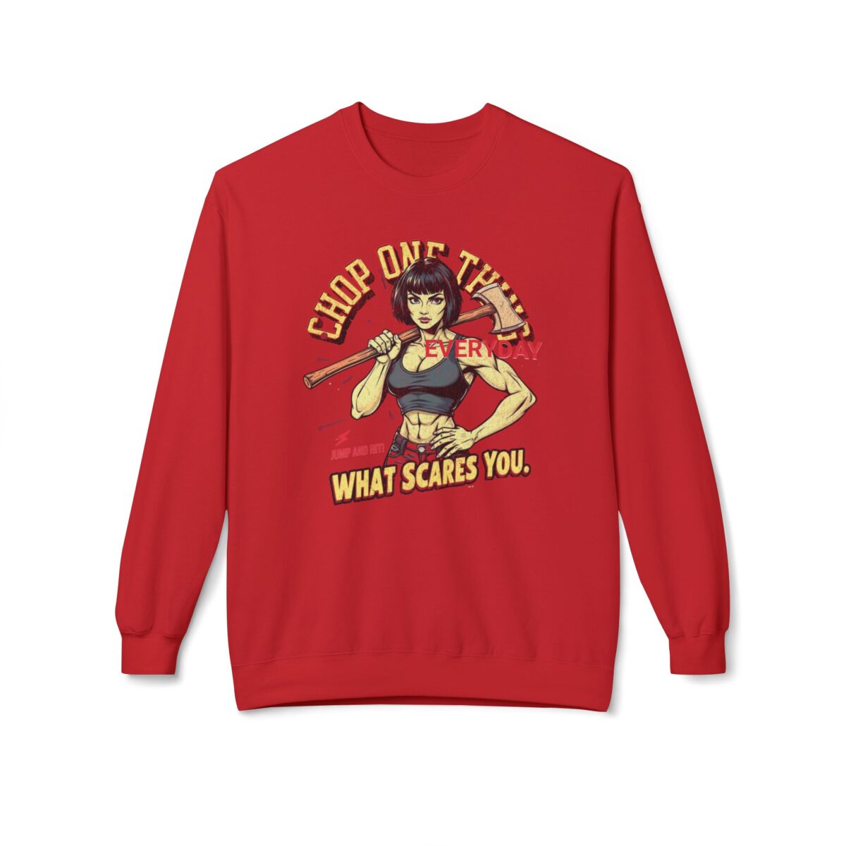 CHOP ONE THING Unisex Midweight Softstyle Fleece Crewneck Sweatshirt - Image 33