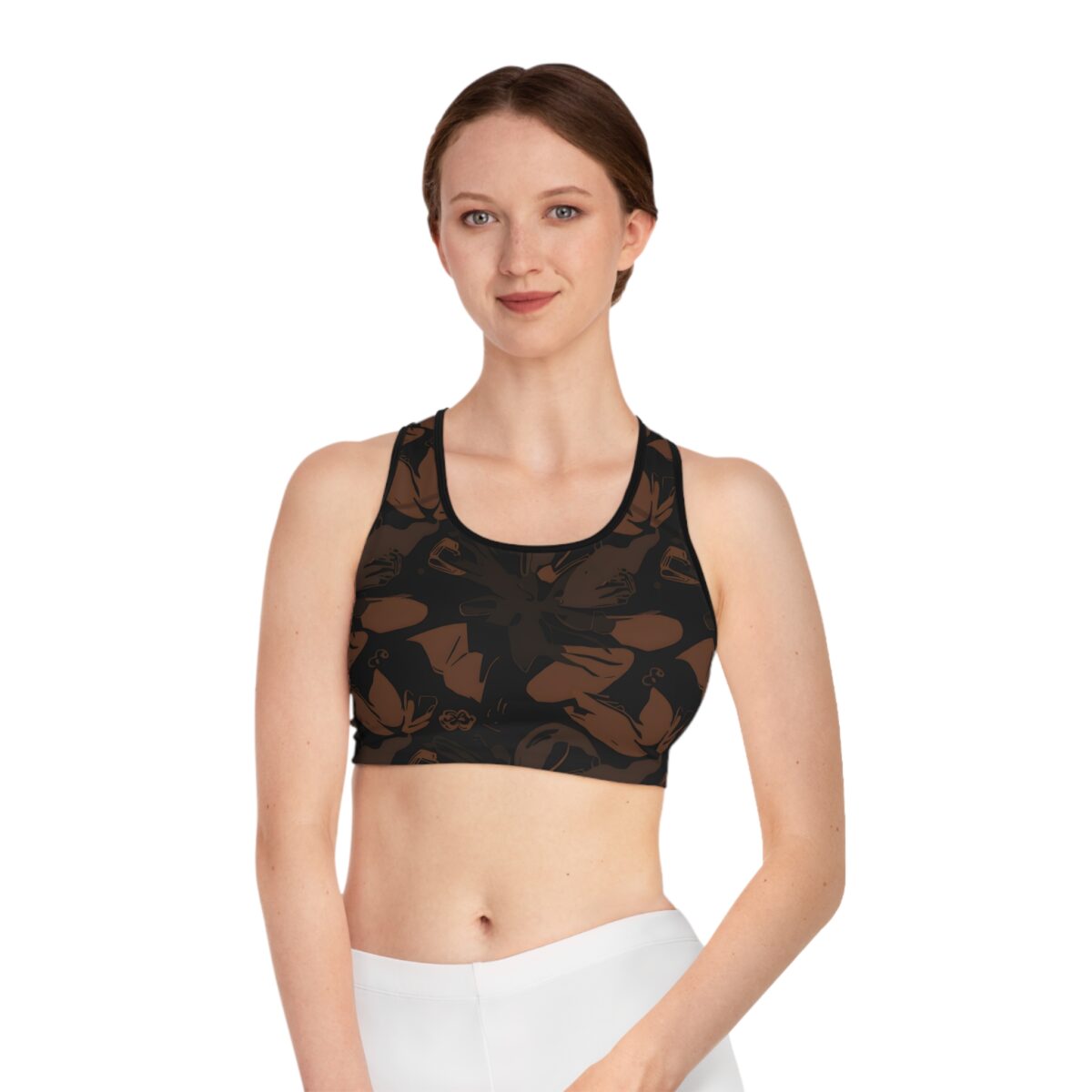 life is better in the gym Sports Bra (AOP) - Image 3