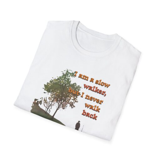Never walk back Unisex Softstyle T-Shirt - Image 4
