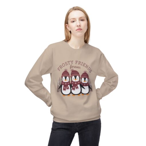 Frosty friends forever  Unisex Midweight Softstyle Fleece Crewneck Sweatshirt - Image 11