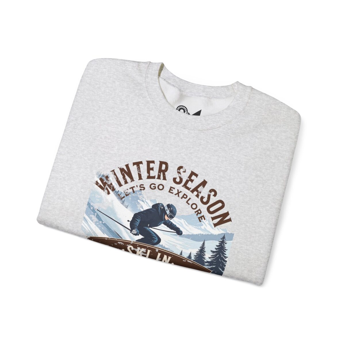 Ski in the national park Unisex Heavy Blend™ Crewneck Sweatshirt - Image 7