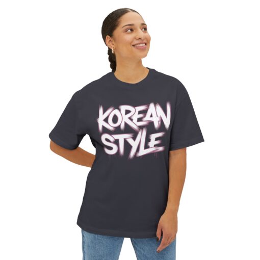 Korean style Unisex Oversized Boxy Tee - Image 7