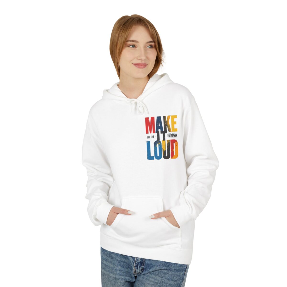 Make it Loud Unisex Midweight Softstyle Fleece Hoodie - Image 3